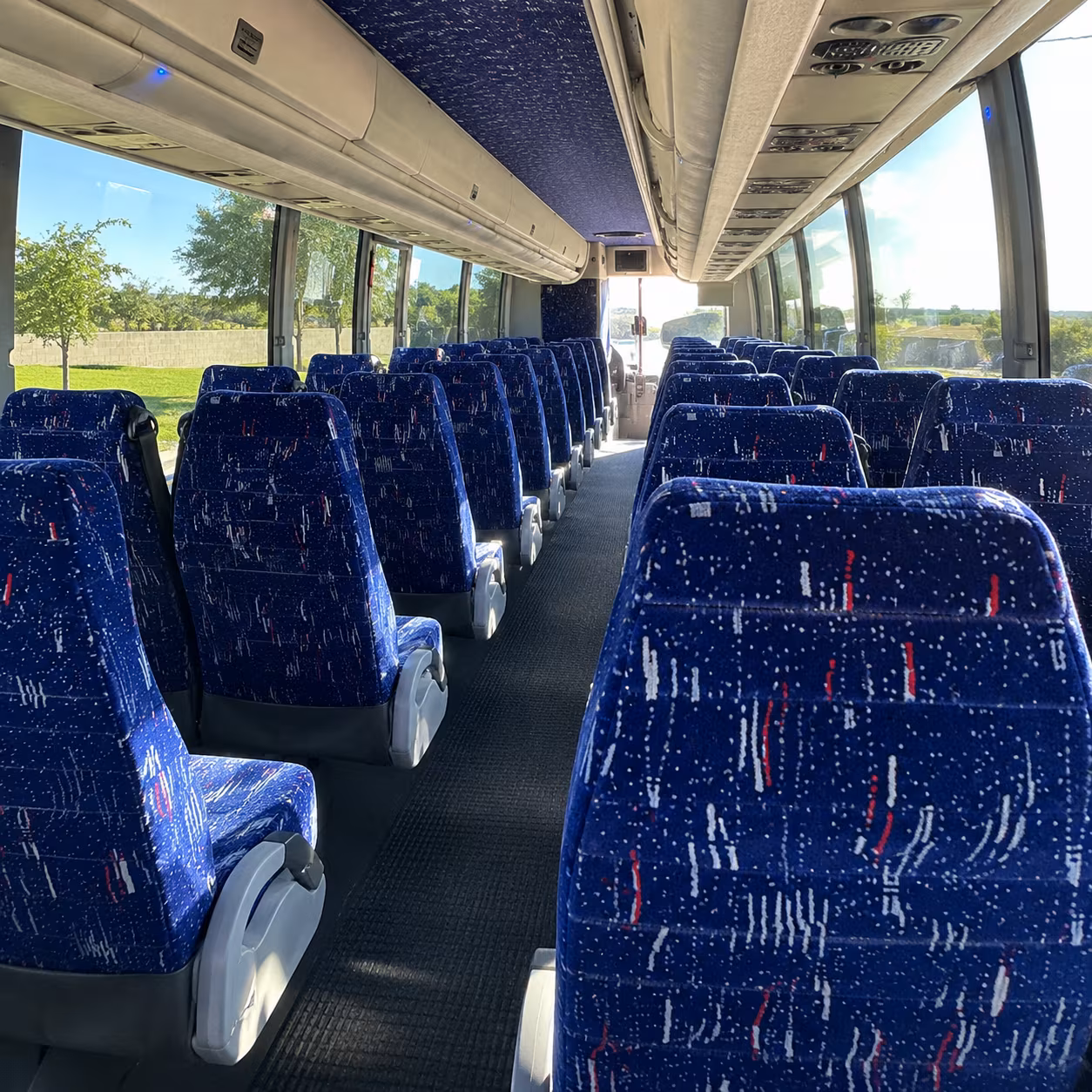 hanford charter bus interior