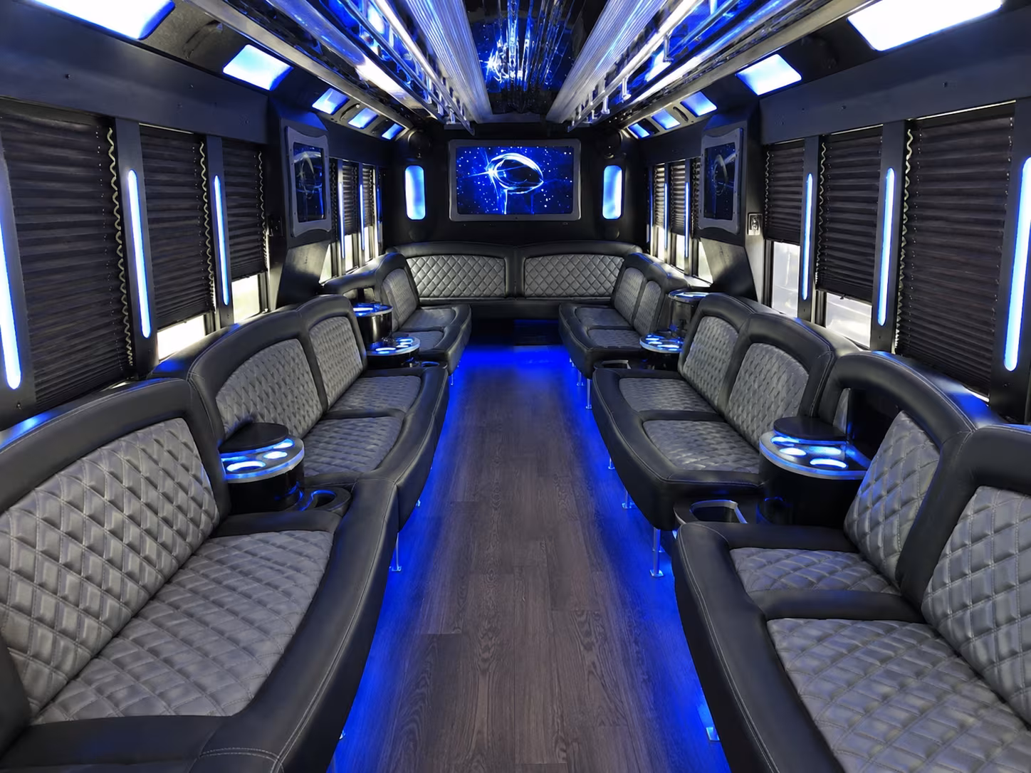 hanford corporate party bus rental