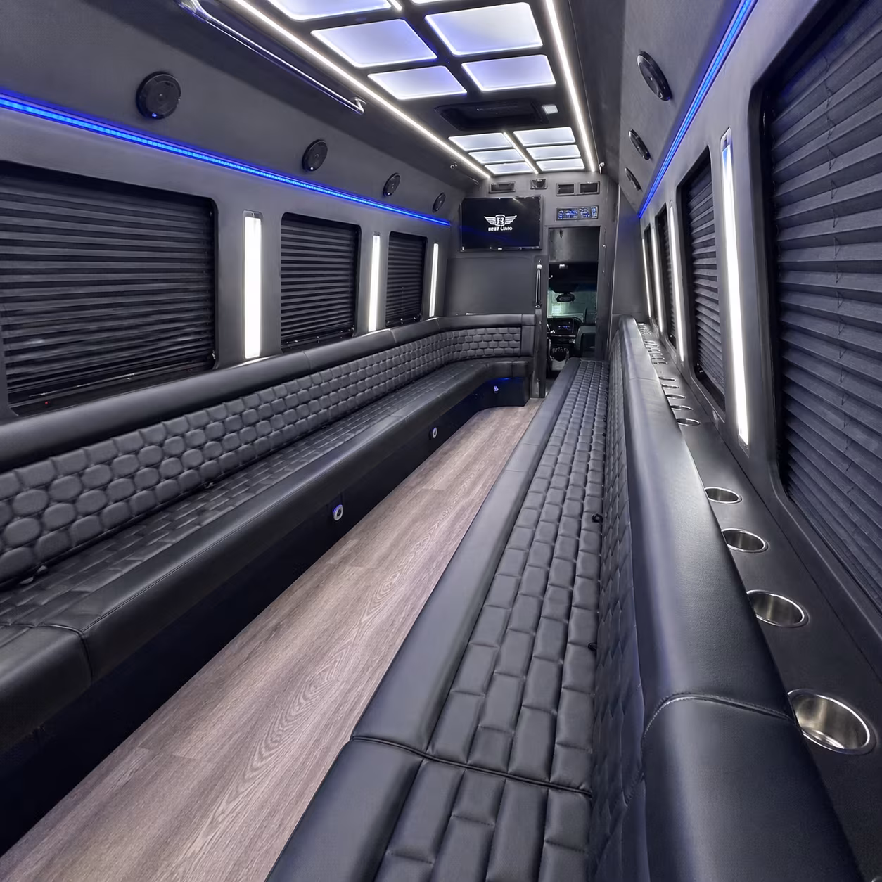 hanford party bus rentals inside