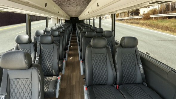 hanford 15 passenger minibus inside