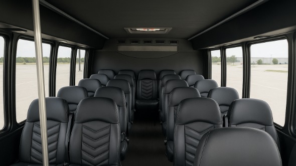 hanford 18 passenger minibus inside