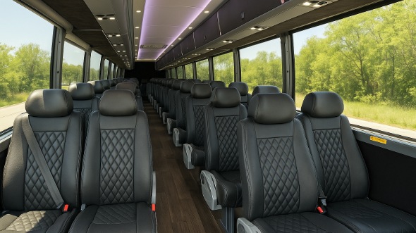 hanford 30 passenger minibus inside