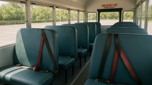 hanford school bus rental inside