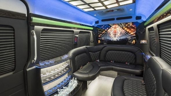 hanford sprinter limo rental inside